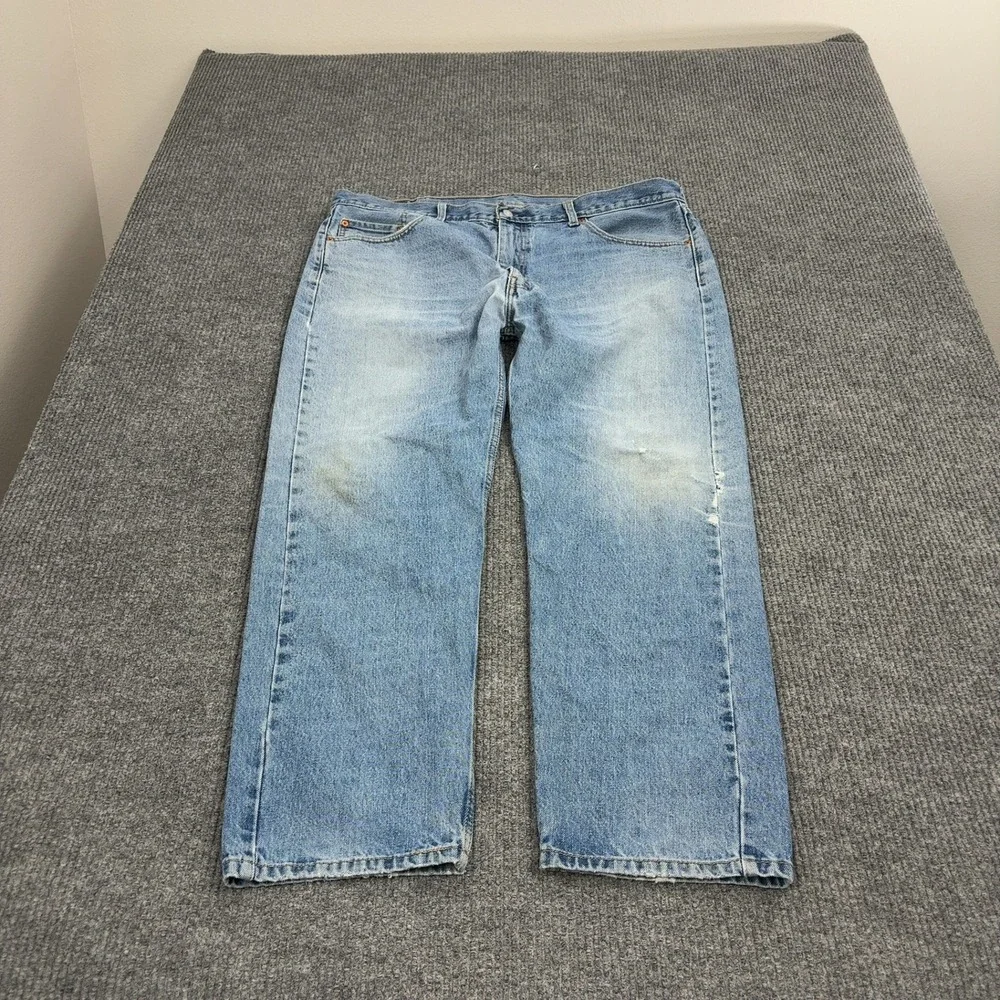 Levis 550 Jeans Mens‎ 42 Light Wash Denim Relaxed Fit Streetwear Casual